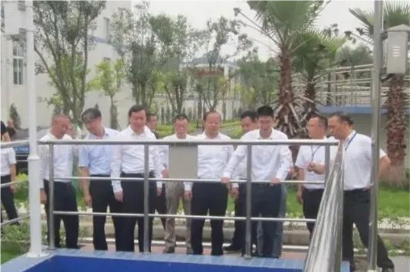 四川省副省长陈炜一行莅临乐山尊龙凯时水务有限公司调研